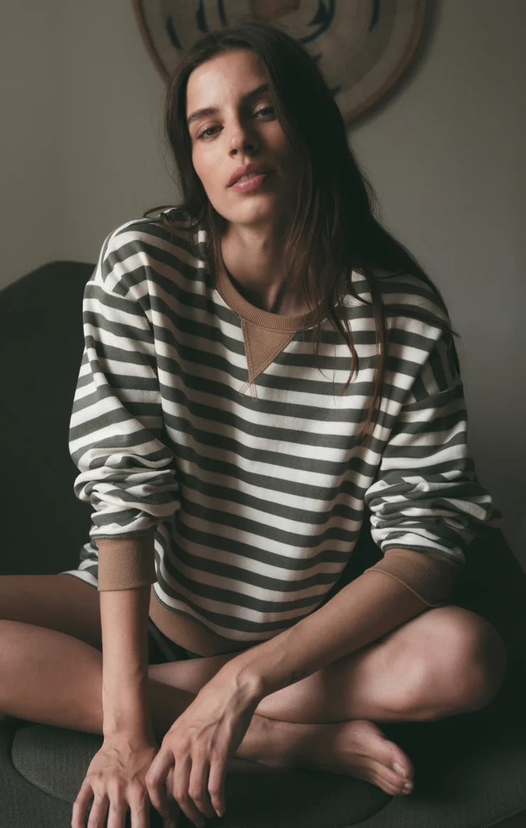 Zsupply Low Key Stripe Sweatshirt