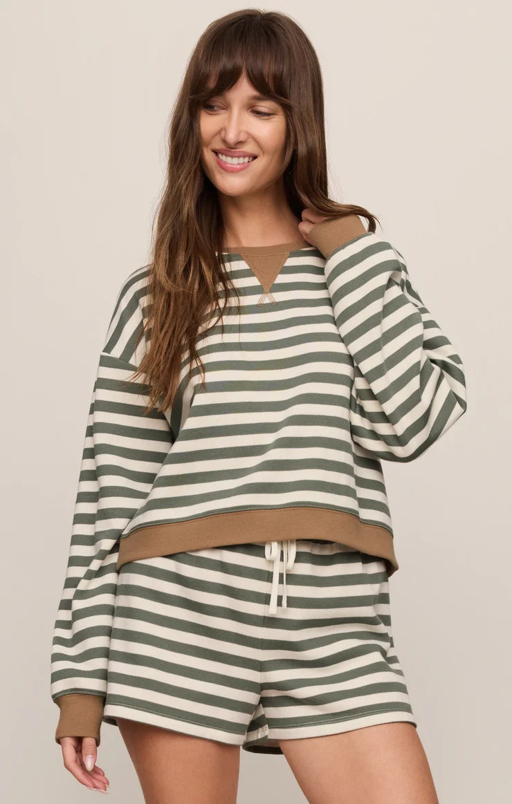 Zsupply Low Key Stripe Sweatshirt