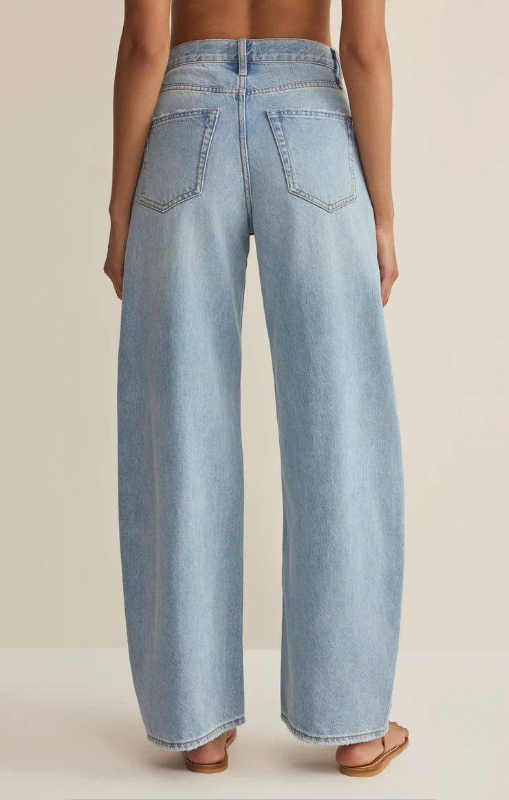 Zsupply Remi High Rise Bowed Wide Denim