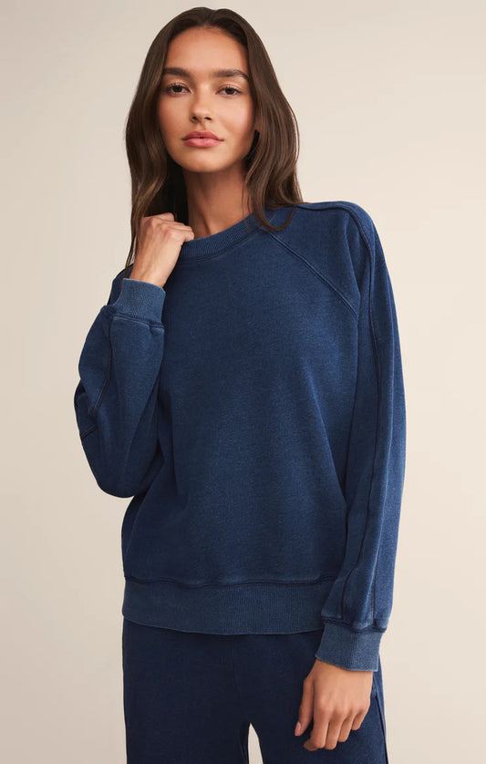 ZSupply Sport Stripe Boyfriend Crew