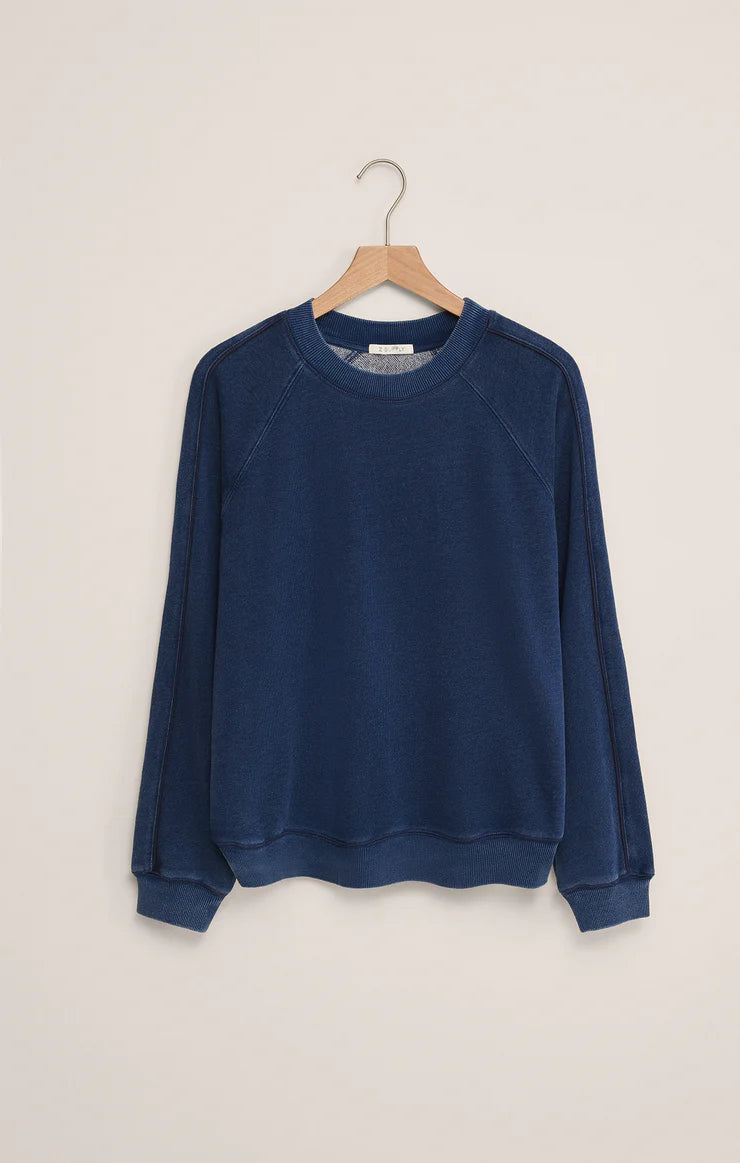 ZSupply Sport Stripe Boyfriend Crew