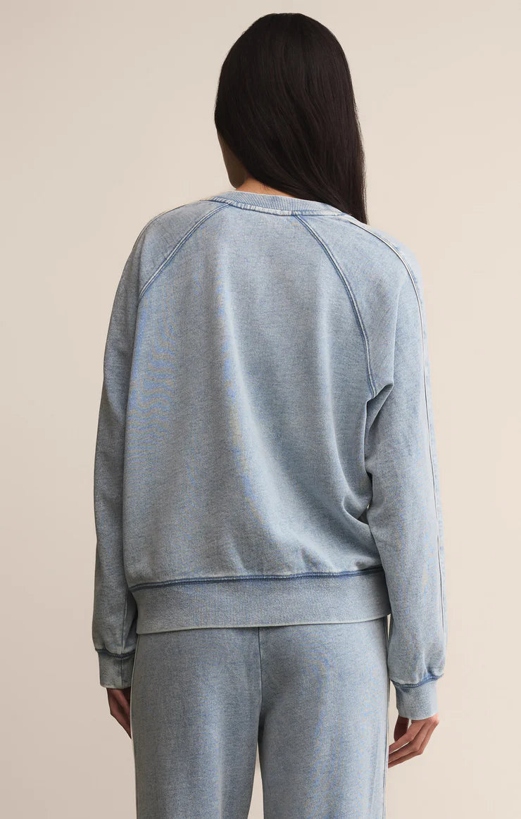 ZSupply Sport Stripe Boyfriend Crew