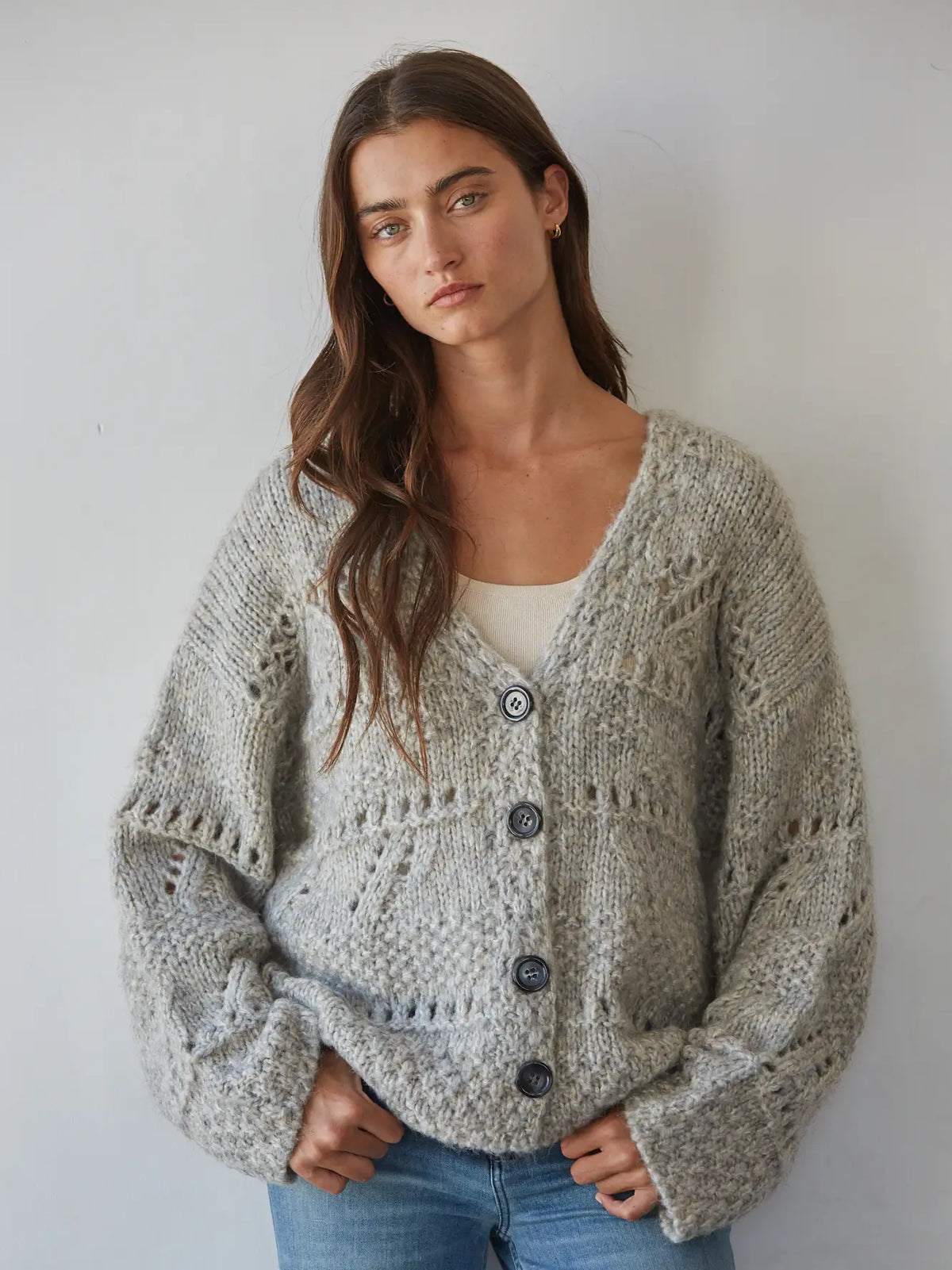 by Together Knit Buttondown Crochet Sweater