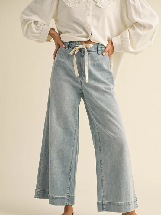 Miou Muse Tie Front Jeans