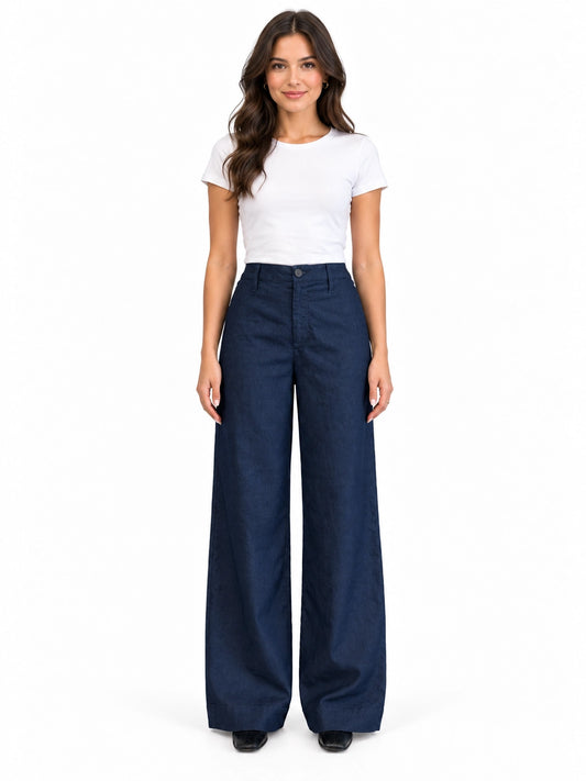 1822 Hemp Wide Leg Trouser