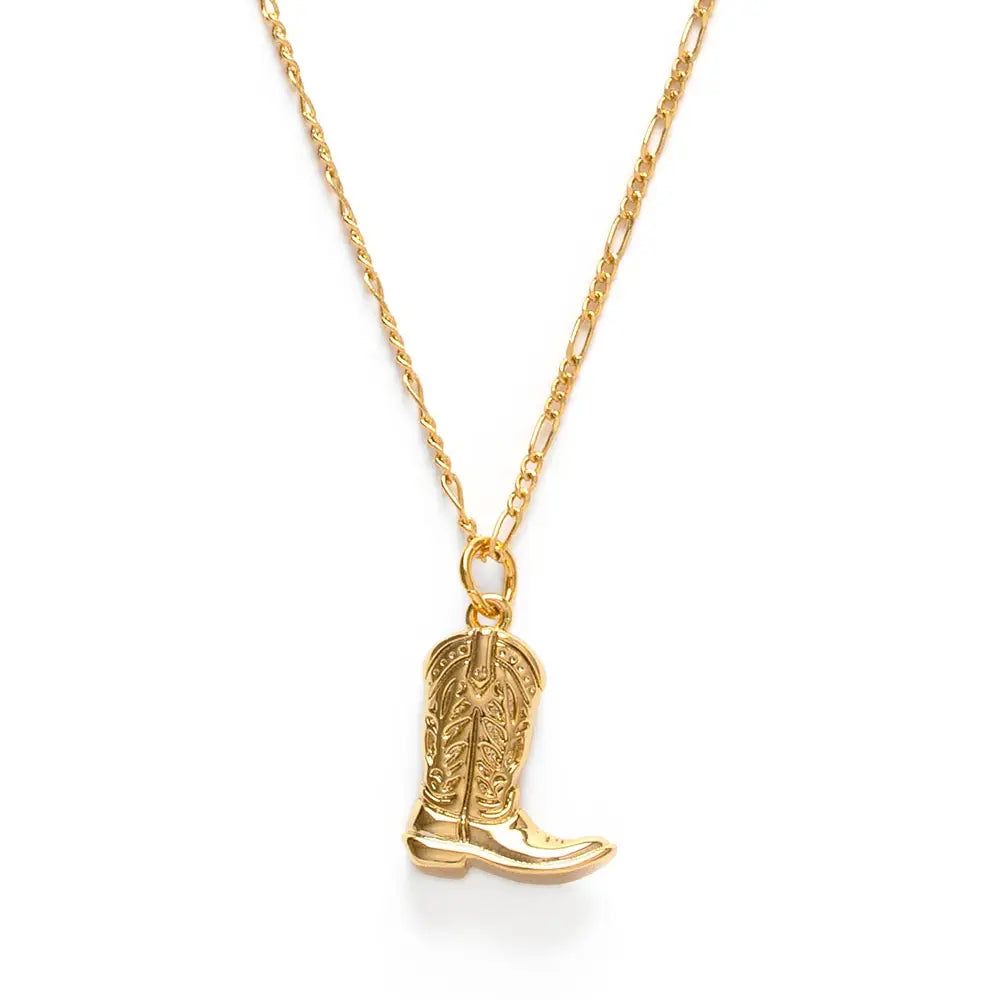 Amano Cowboy Boot Charm Necklace