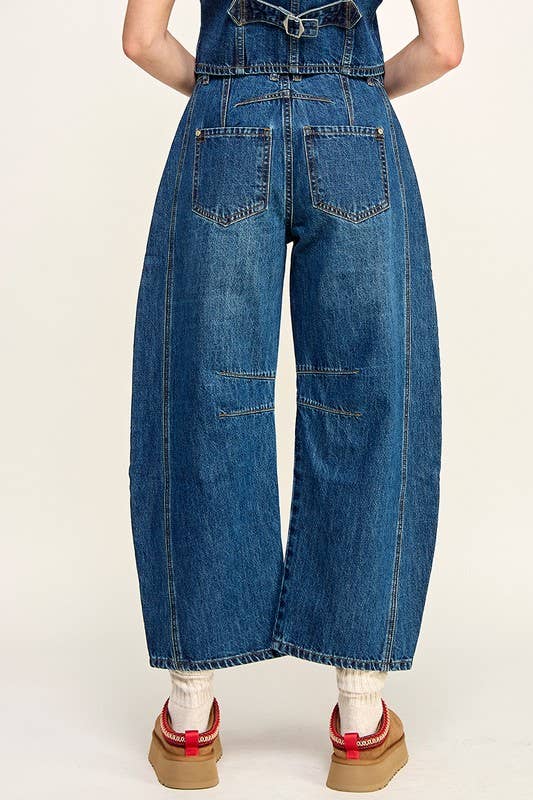 Miss Love MID RISE BARREL JEANS