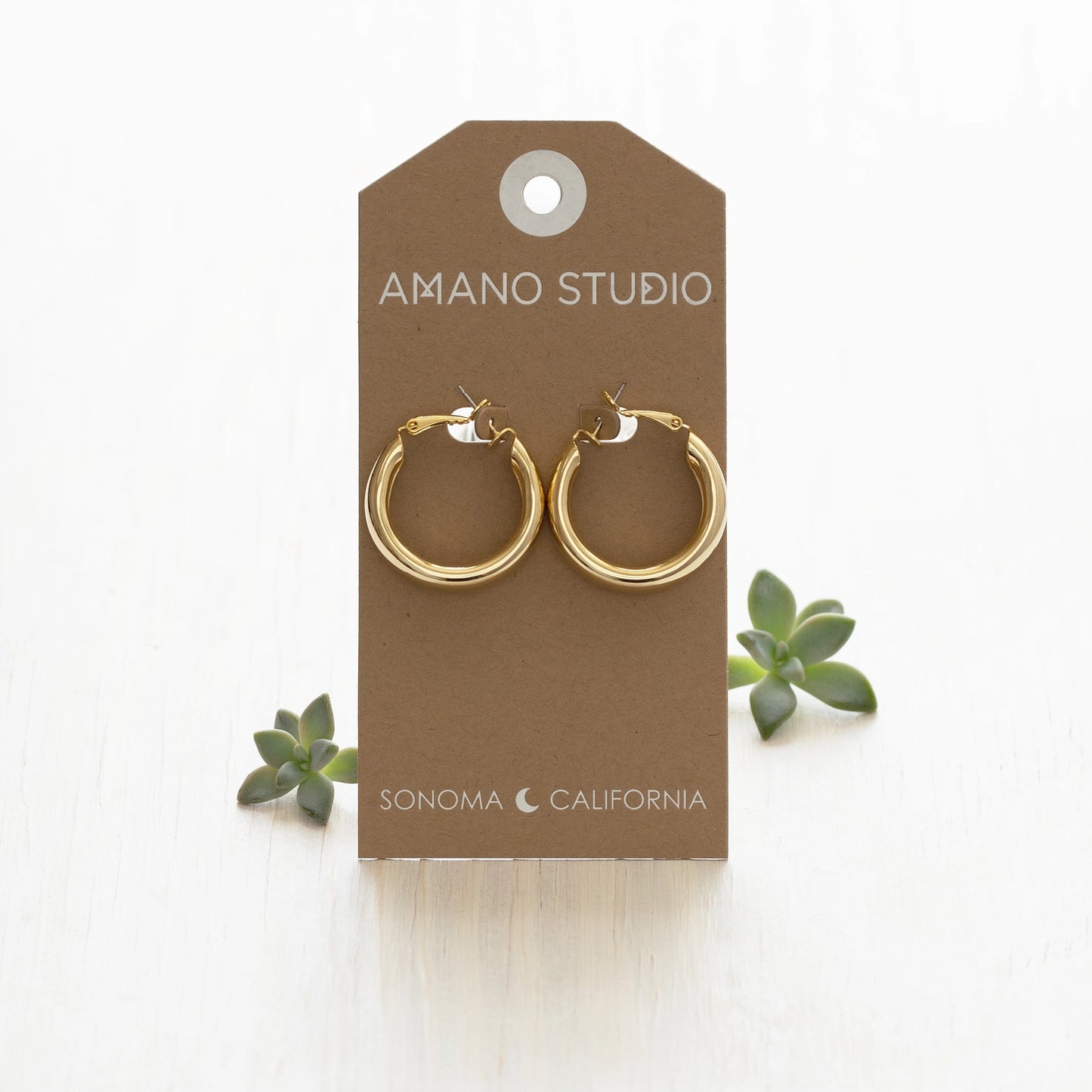 Amano Big, Chunky Hoop Earrings