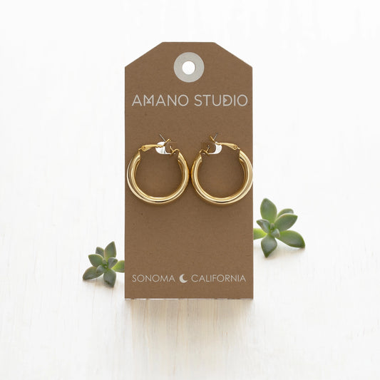 Amano Big, Chunky Hoop Earrings