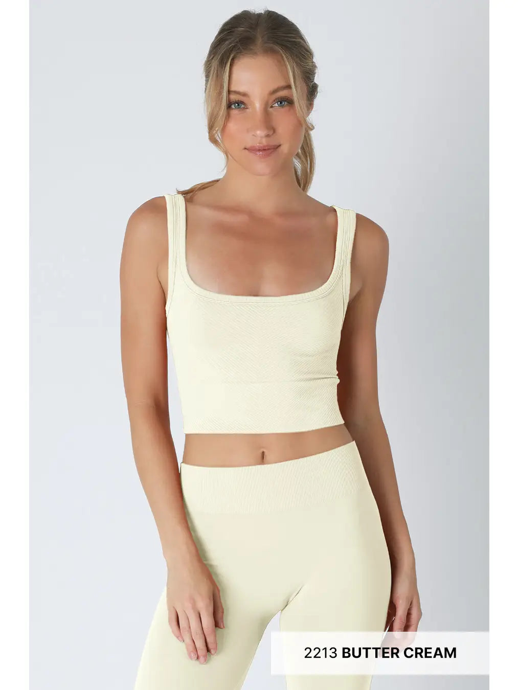 Nikibiki Chevron Ribbed Crop Top