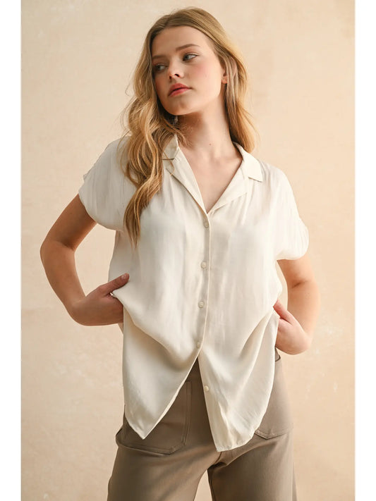 Miou Muse Button Down Blouse