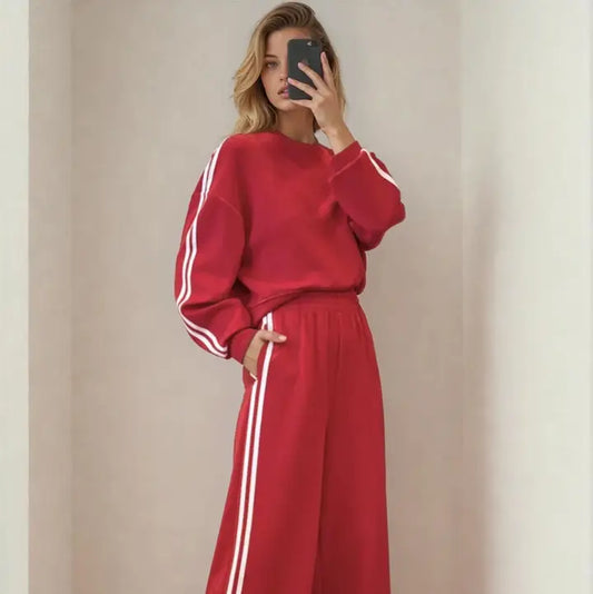 Indie Varsity Striped Sweatshirt