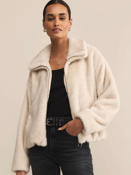 Zsupply Amethyst Faux Fur Jacket