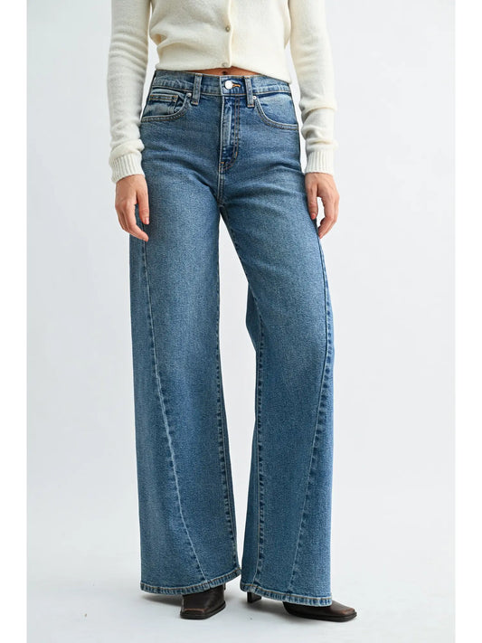JBD Twisted Seam Wide Leg Jean