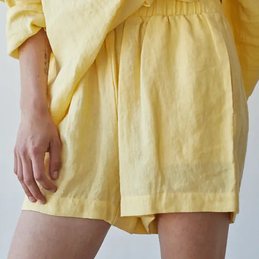 By Together Linen Butter Shorts