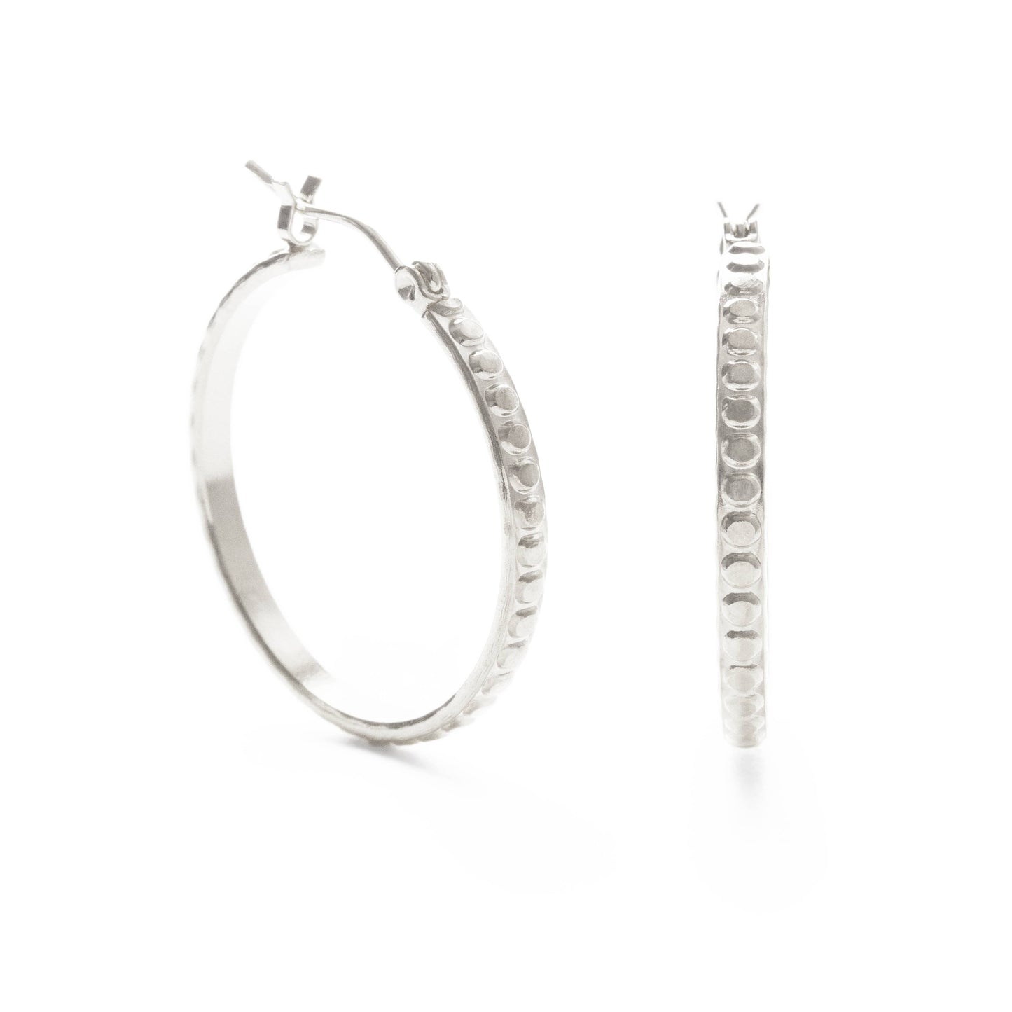 Amano Beaded Hoops -1.25" 23BH