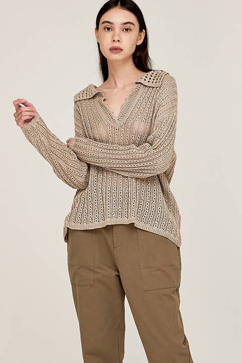 41625 - MIX KNIT PULLOVER