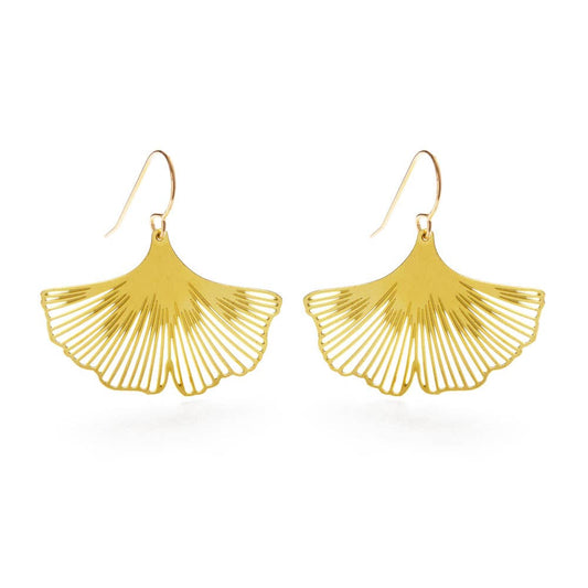 Amano Ginkgo Leaf Earrings 23GK