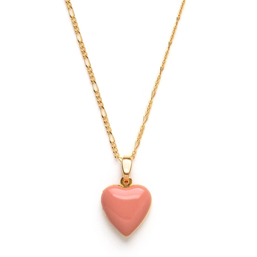 Amano Small Heart Enamel Locket 62L-H