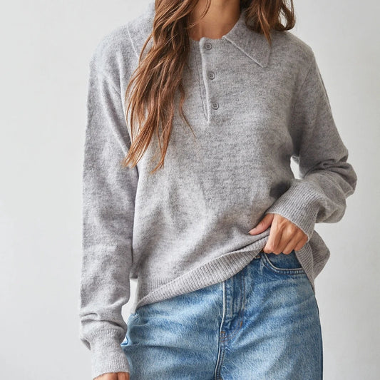 by Together Button up Collared Sweater