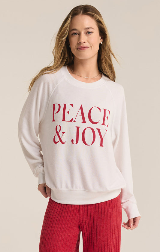 ZSupply Cassie Peace and Joy Raglan