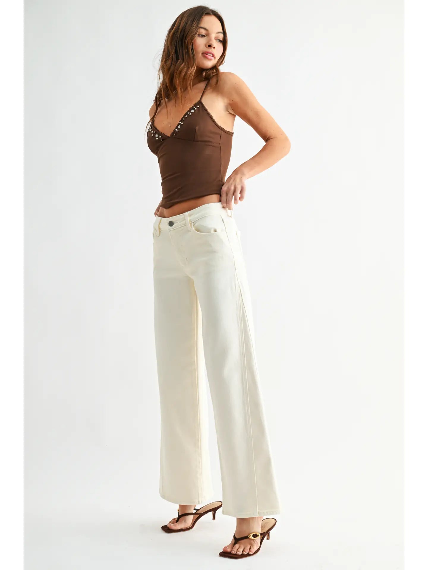 JBD Seamed Wide Leg Jean