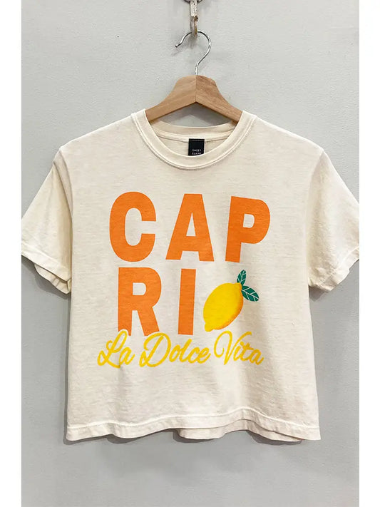 Sweet Claire Capri Cropped Tee