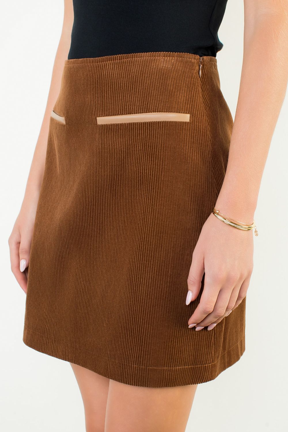 Corduroy Mini Skirt