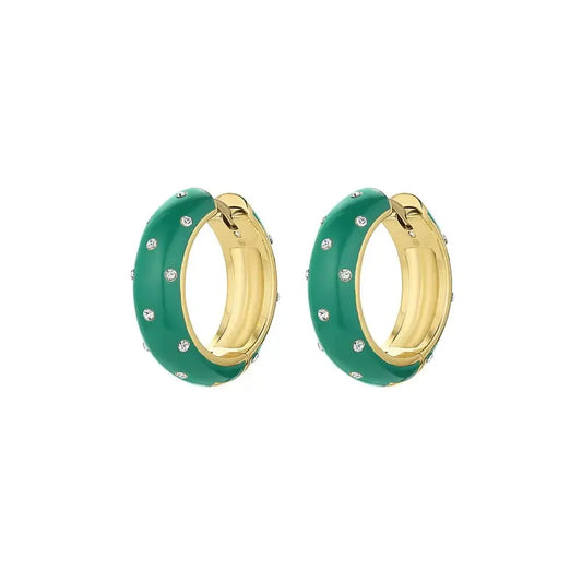 Gorjana Noel Enamel Shimmer Hoops