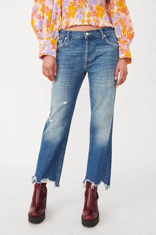 Maggie mid rise straight leg jean