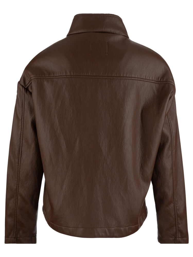Kut Wren Drop Shoulder PU Leather Jacket
