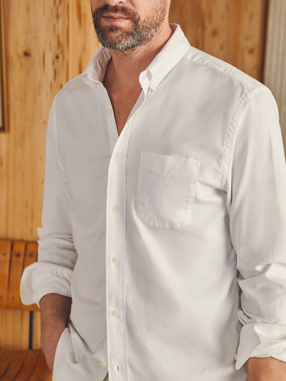 Fahertyn Mens Supima Oxford Shirt