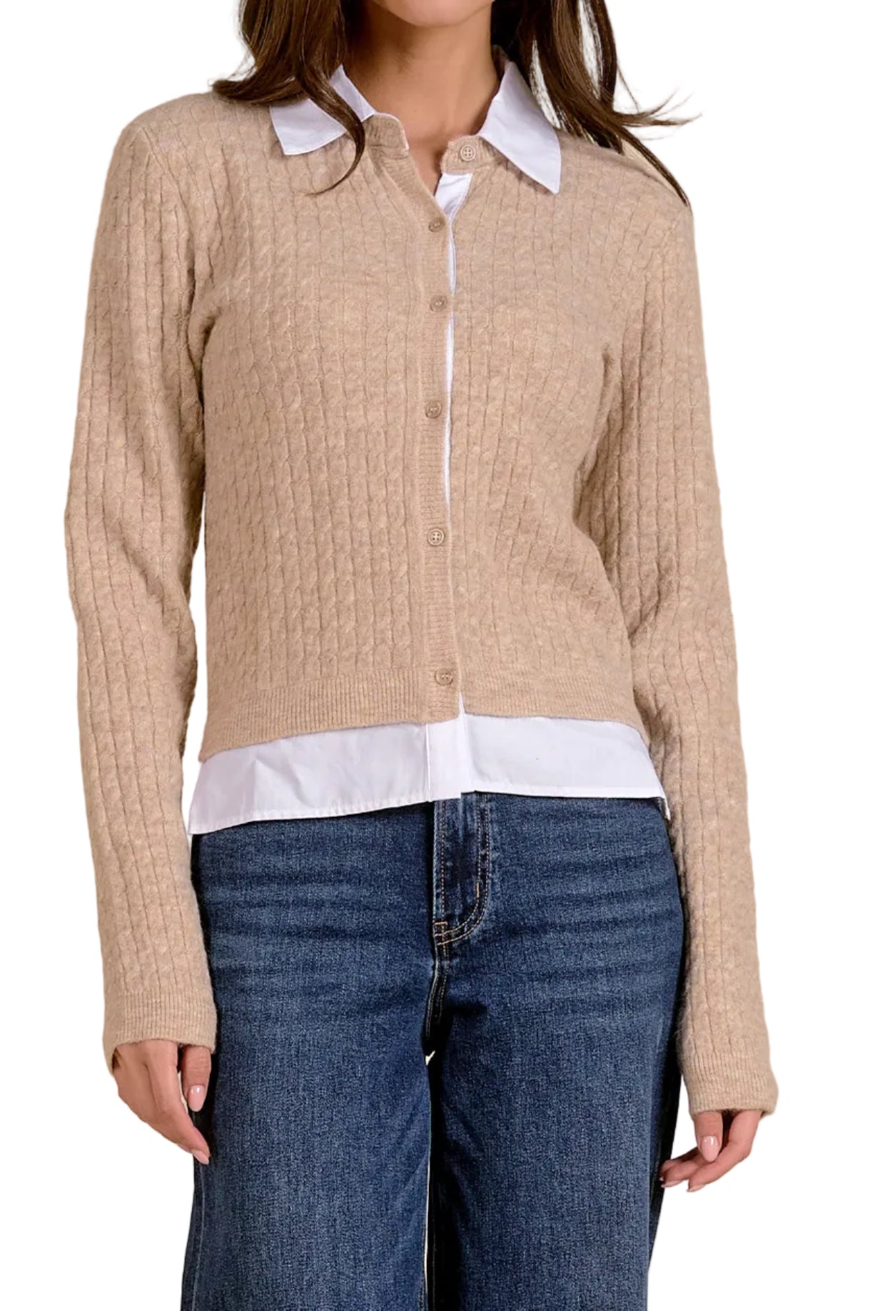 Elan Sweater Blouse Cardigan