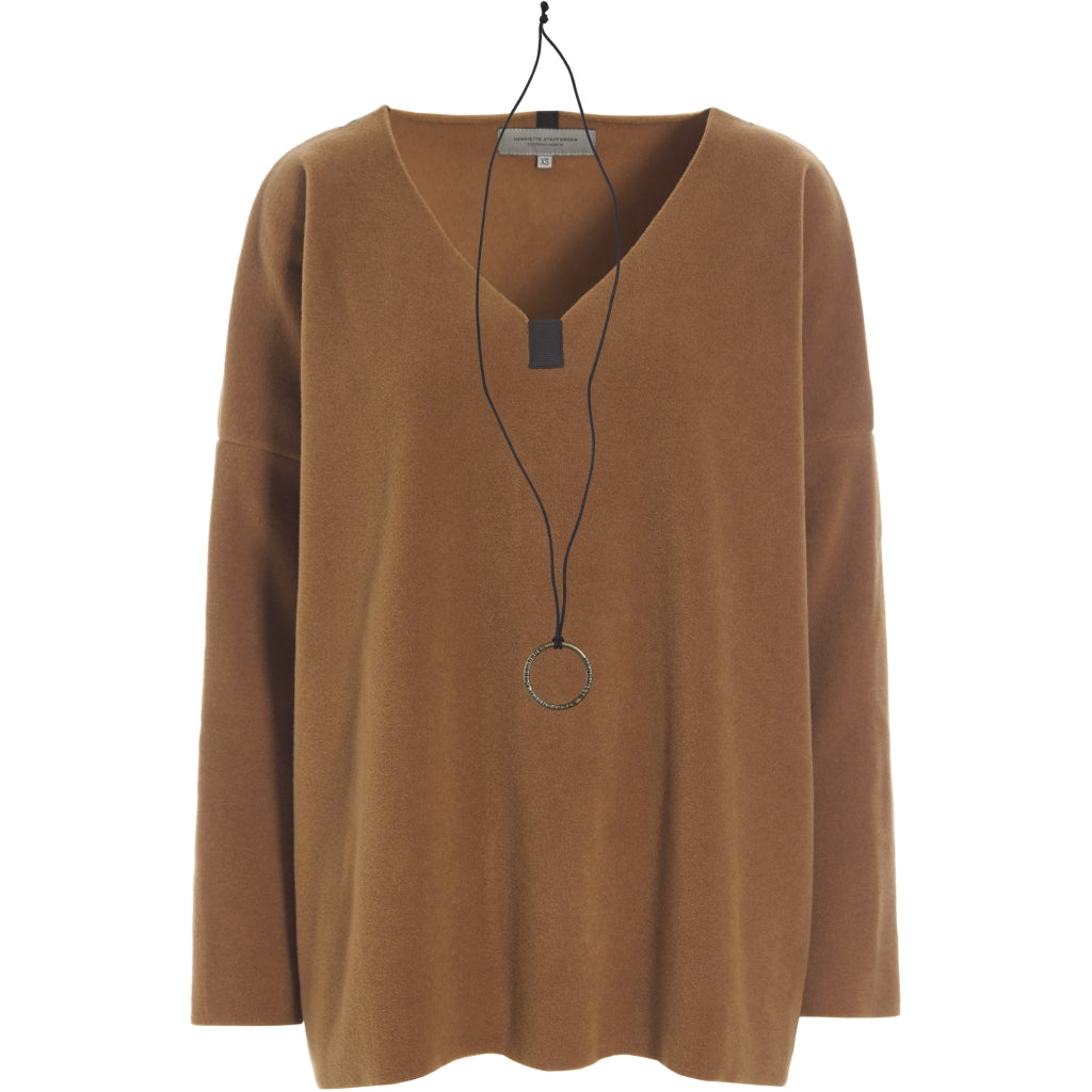 HS V-neck fleece blouse 1336