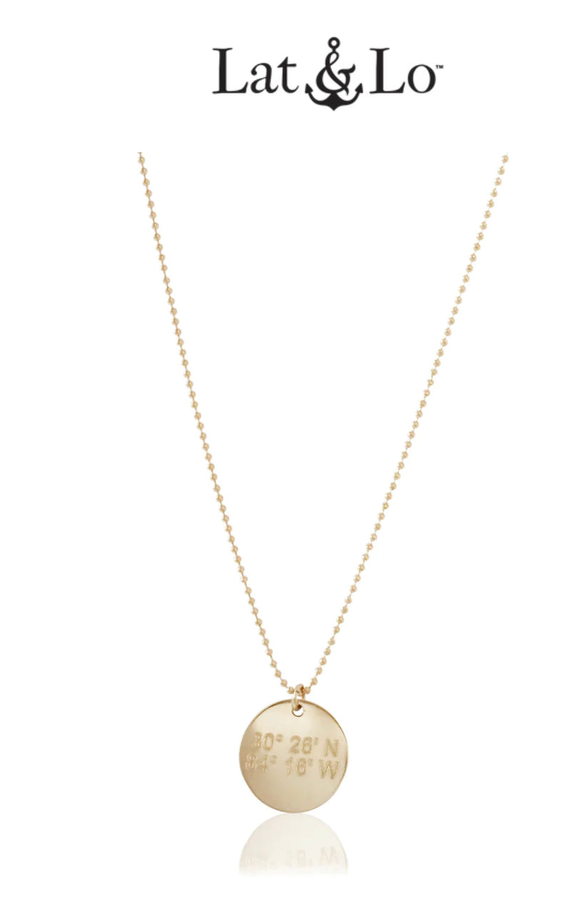 Atlantic disc necklace 14K G