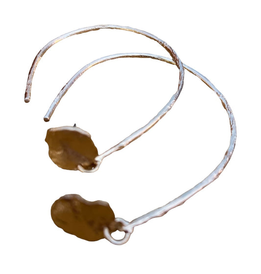 jumping through XL hoop earring