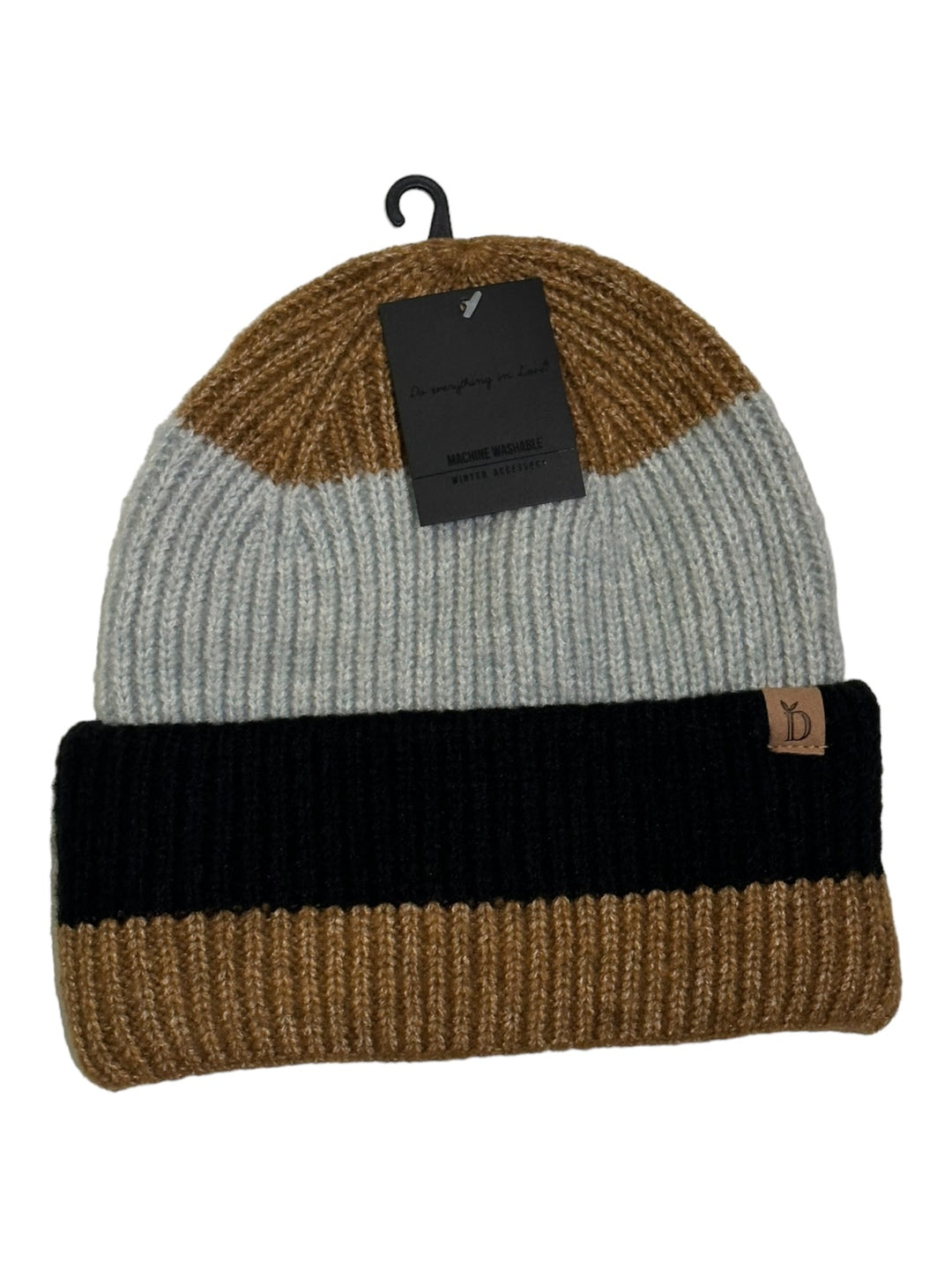 wide stripe knit caps HCB320039