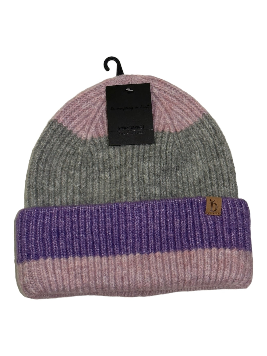 wide stripe knit caps HCB320039