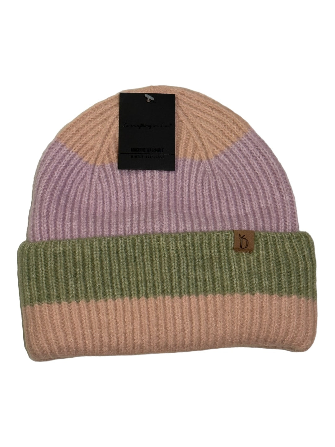 wide stripe knit caps HCB320039