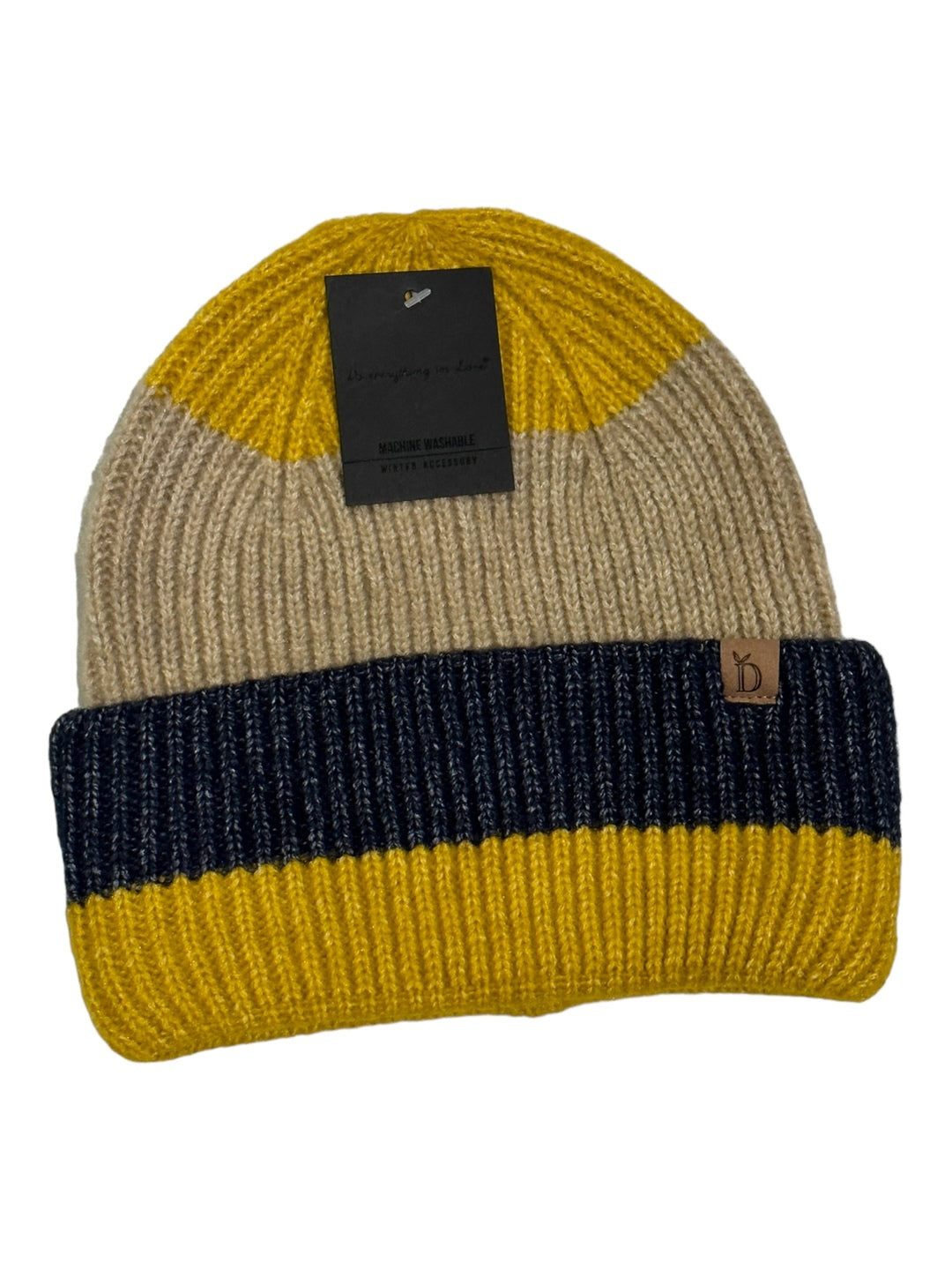 wide stripe knit caps HCB320039